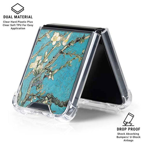 Almond Branches in Bloom by Van Gogh Galaxy Z Flip6 Clear Case